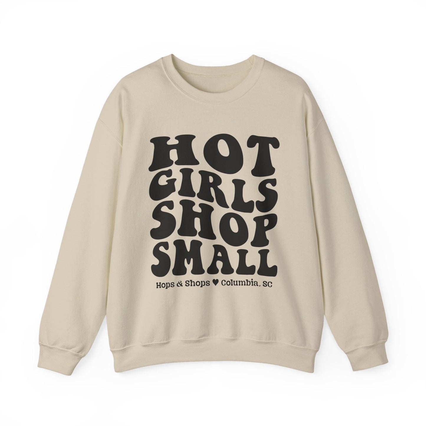 Hot Girls Shop Small Retro Graphic Crewneck Sweatshirt