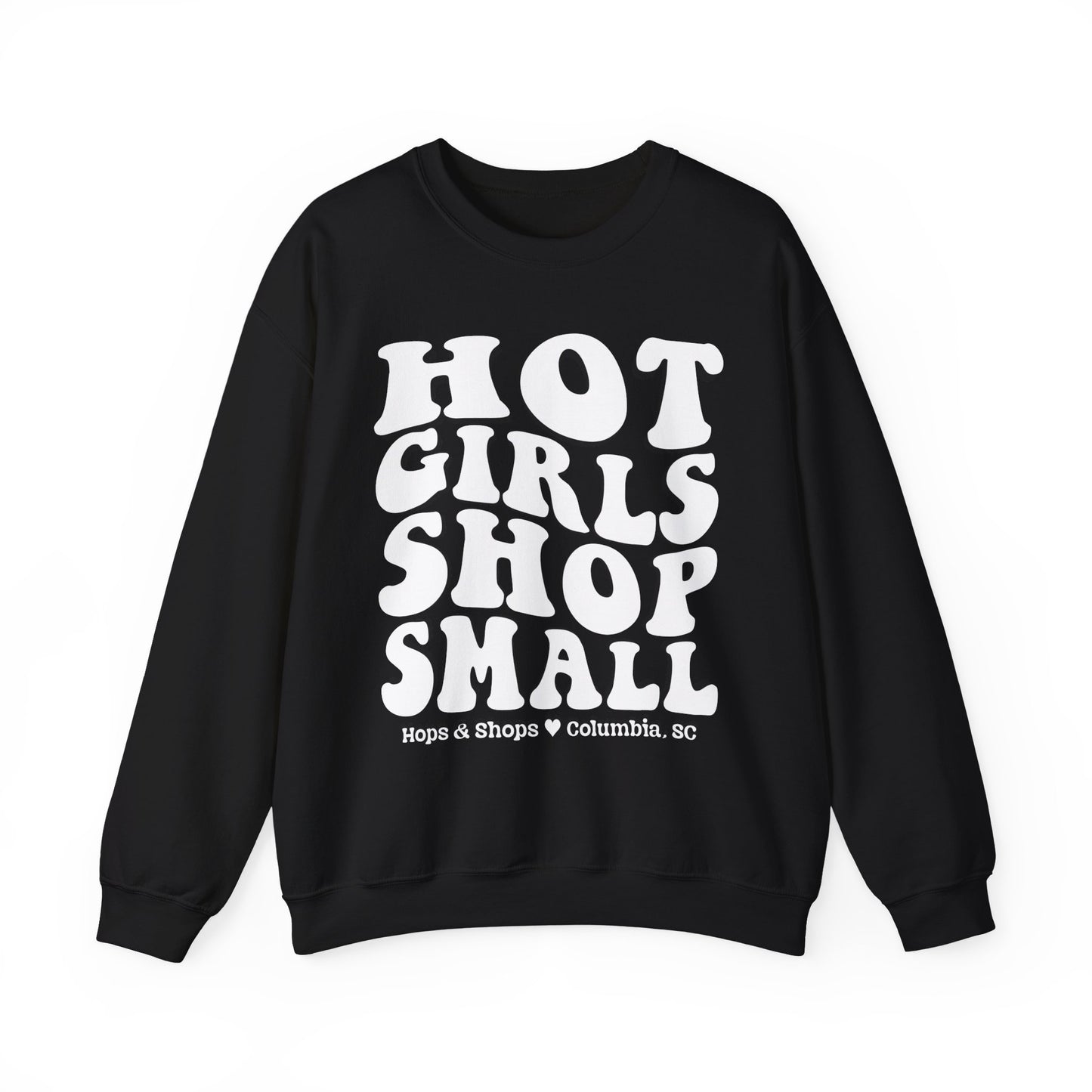 Hot Girls Shop Small Retro Graphic Crewneck Sweatshirt